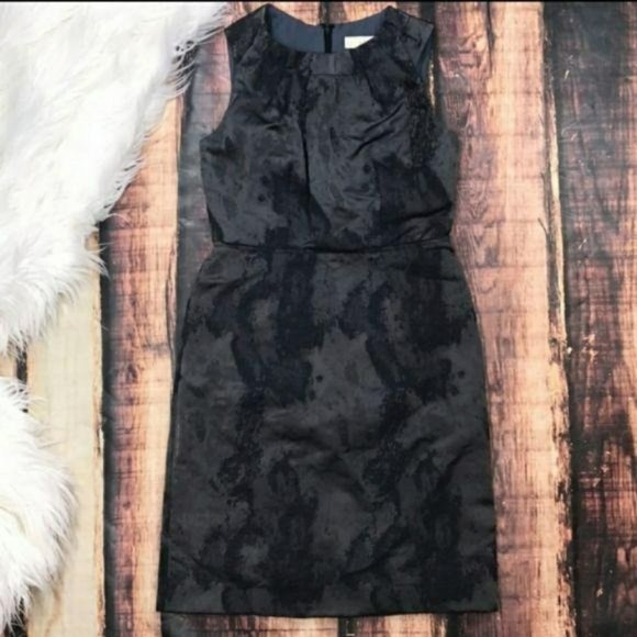 LOFT Dresses & Skirts - RELISTED  Loft Black Grey Work Week Dress